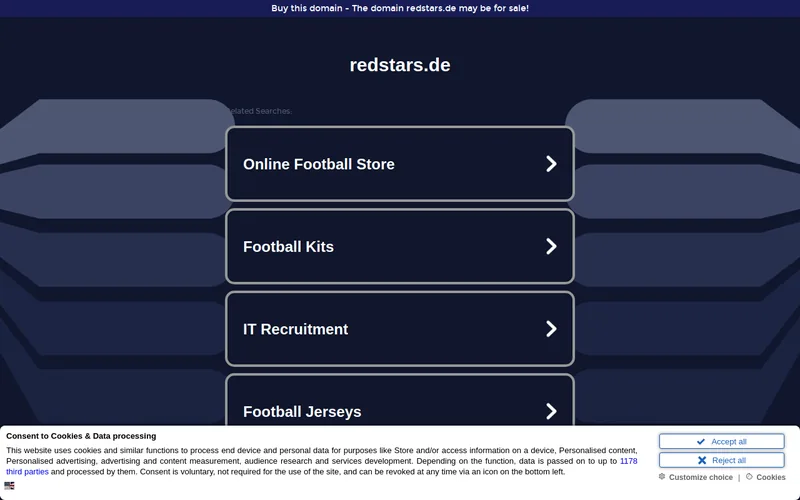 red-stars.com data AG website screenshot