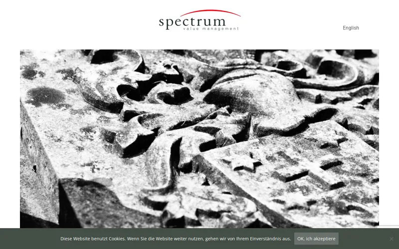 Spectrum Value Management website screenshot