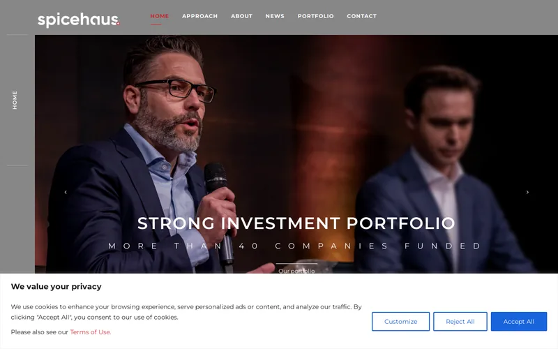Spicehaus Partners AG website screenshot