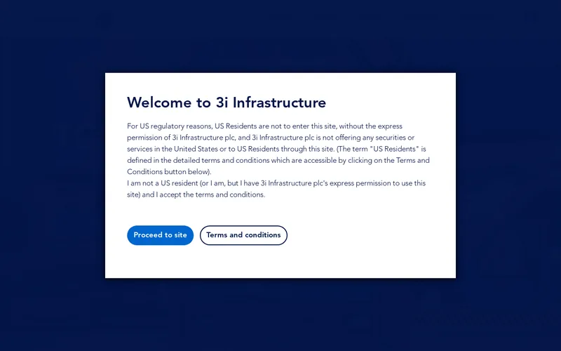 3i Infrastructure website screenshot