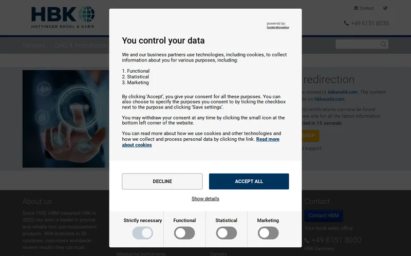HBM Partners AG website screenshot