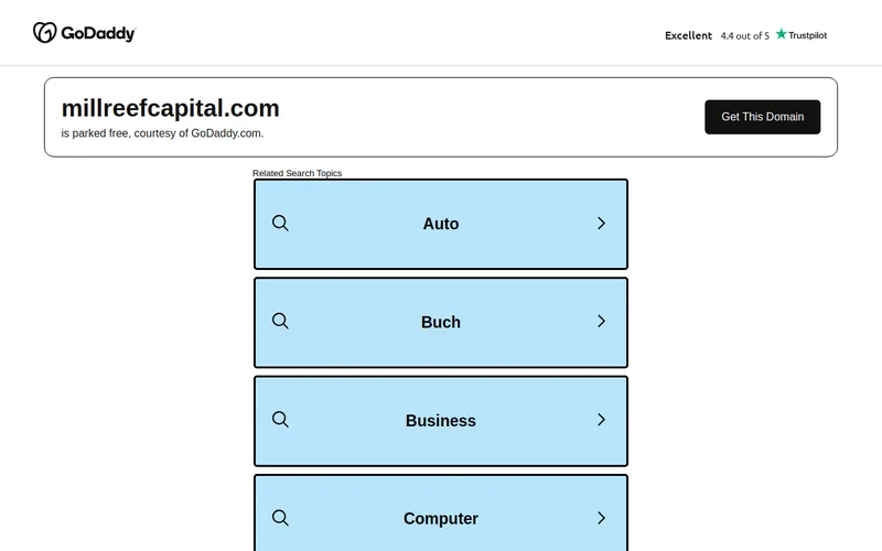Mill Reef Capital AG website screenshot