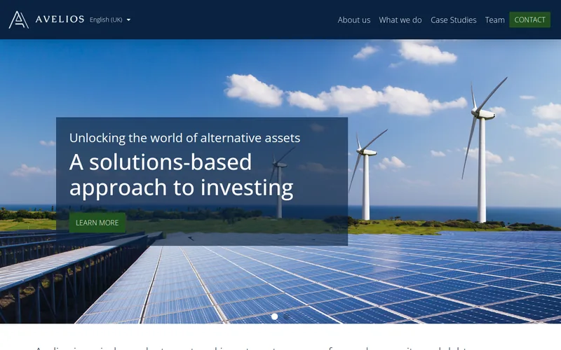 Avelios Group website screenshot