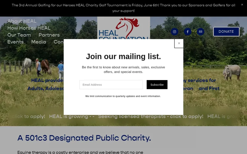Heal Capital website screenshot