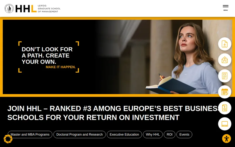 HHL Venture Capital Club website screenshot