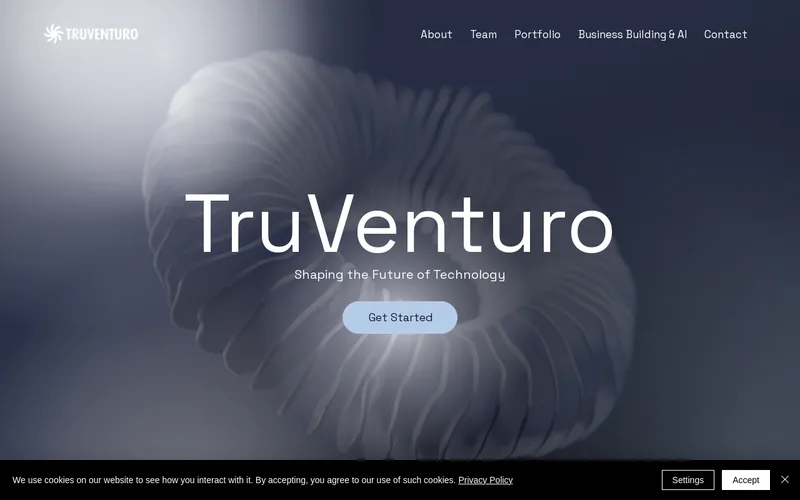 TruVenturo website screenshot