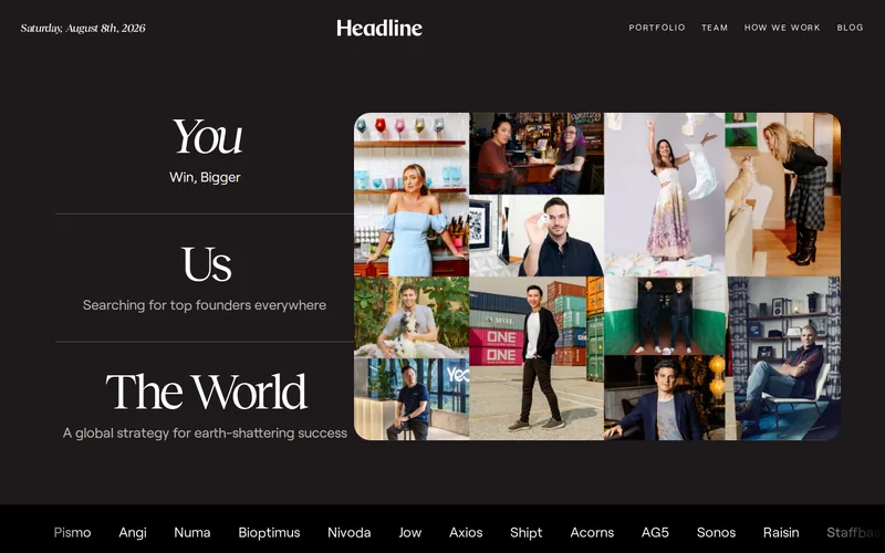 Headline website screenshot