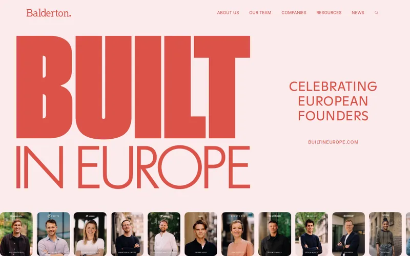Balderton website screenshot