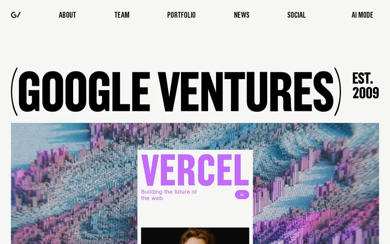 GV website screenshot