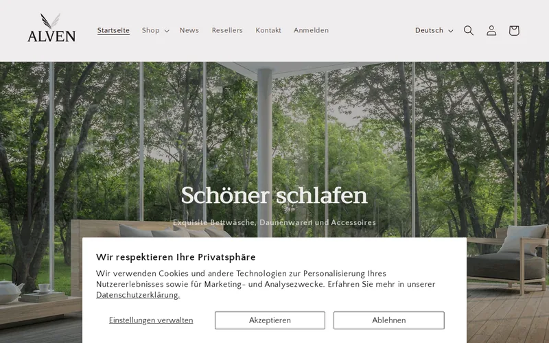 Alven website screenshot