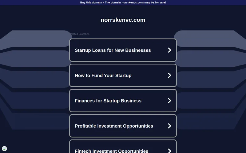Norrsken VC website screenshot
