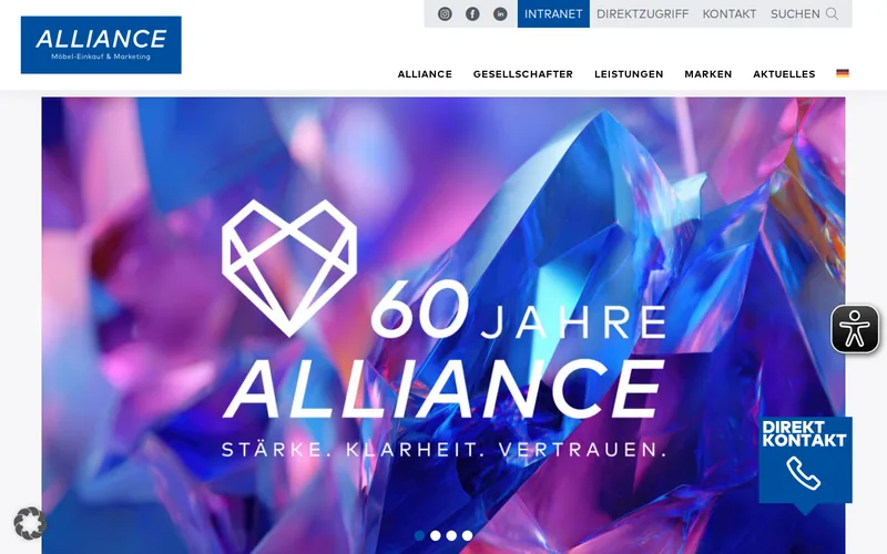 Alliance Ventures website screenshot