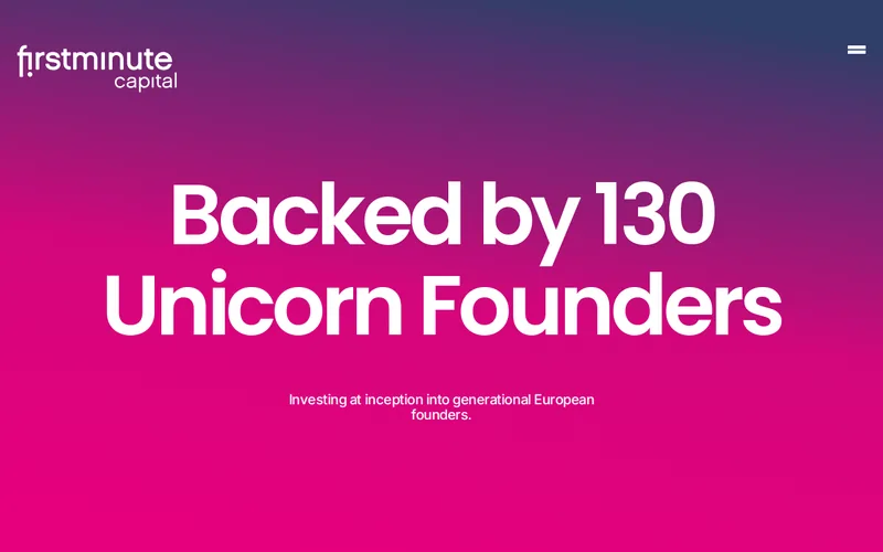 Firstminute Capital website screenshot