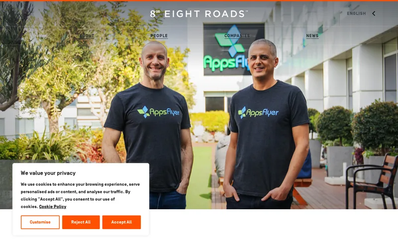 Eight Roads Ventures website screenshot