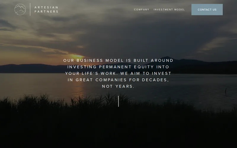 Artesian Venture Partners website screenshot