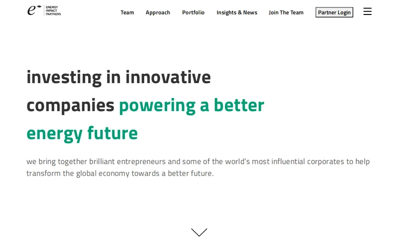 Energy Impact Partners website screenshot