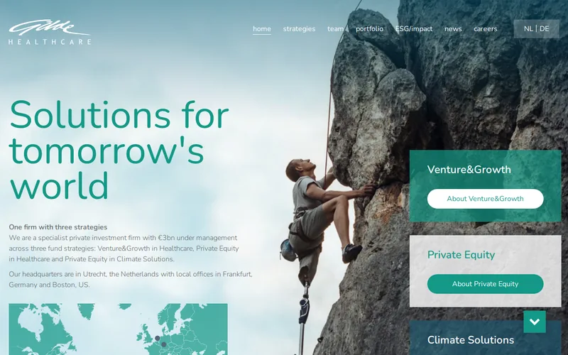 Gilde Healthcare website screenshot