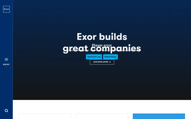 Exor Ventures website screenshot