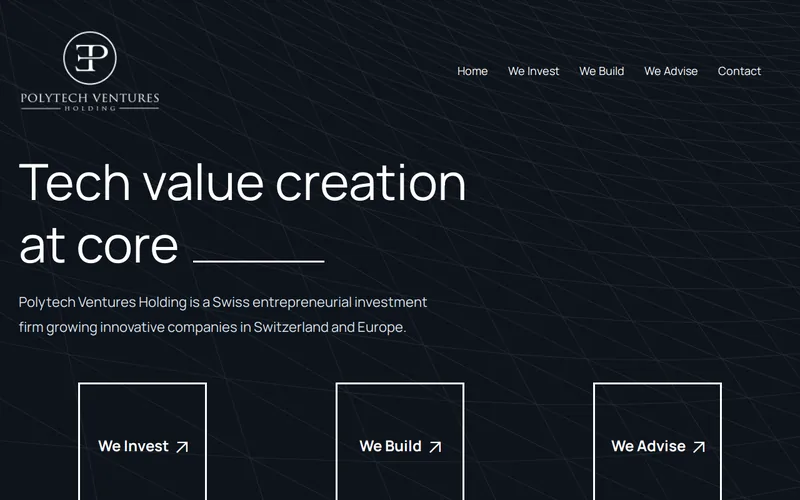 Polytech Ventures website screenshot