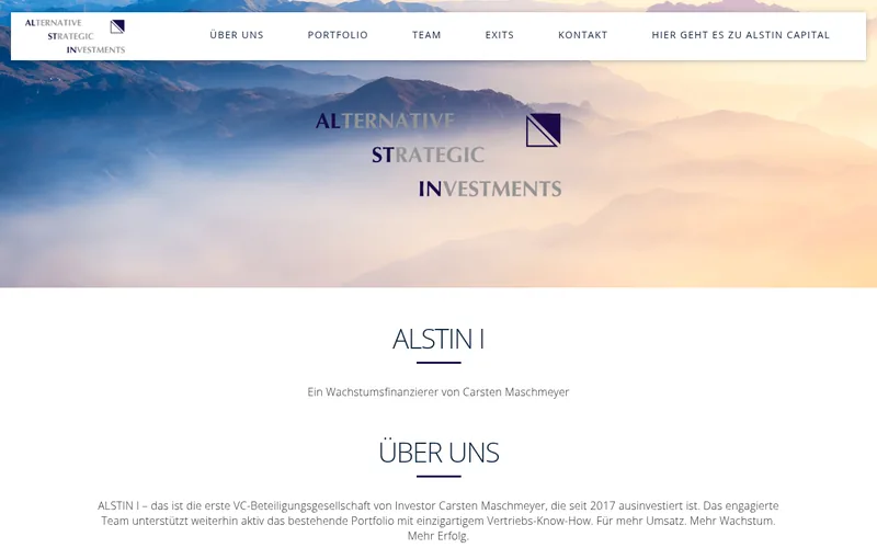 Alstin Capital website screenshot