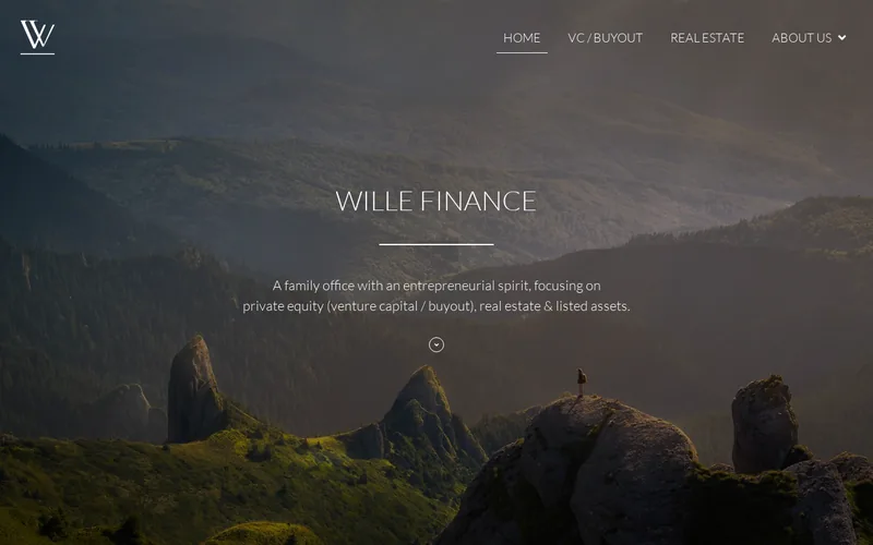 Wille Finance website screenshot