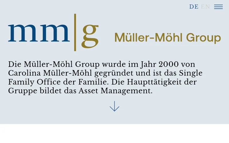 MM Group website screenshot