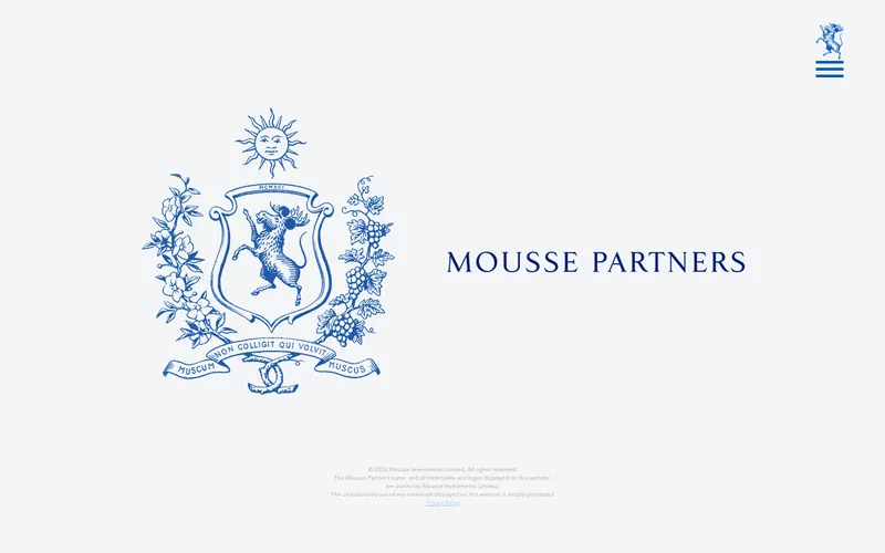 Mousse Partners website screenshot