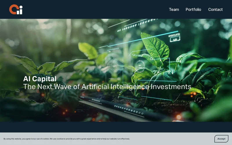 AI Capital website screenshot