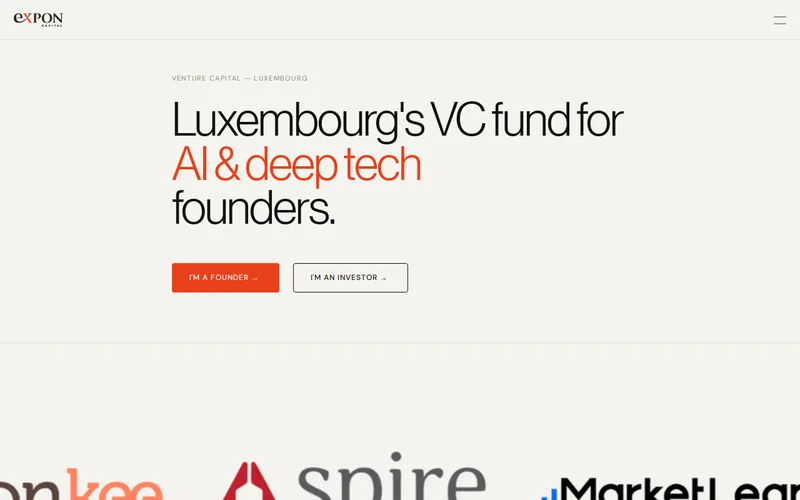 Expon Capital website screenshot