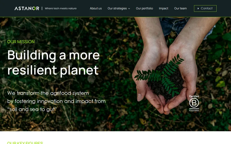 Astanor Ventures website screenshot