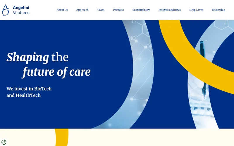 Angeline Ventures website screenshot