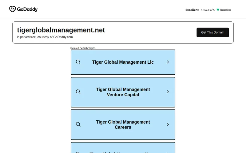 Tiger Global Management website screenshot