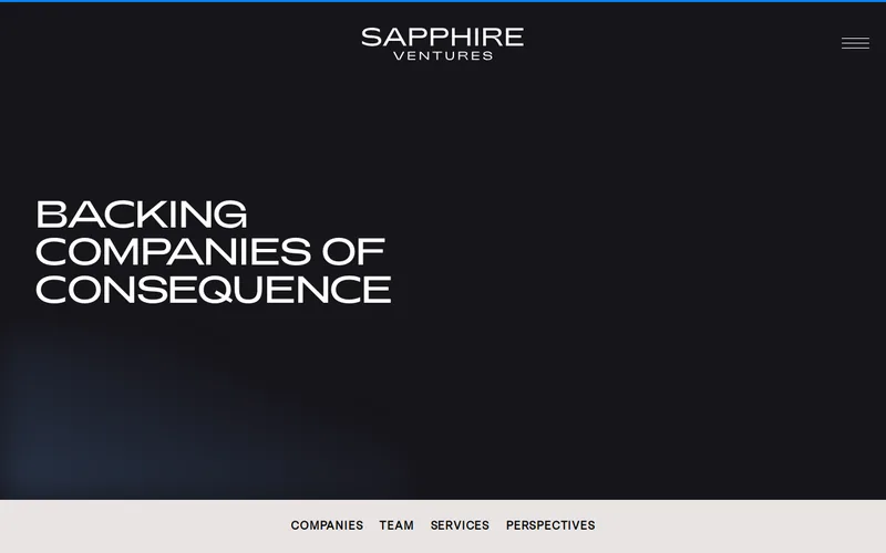 Sapphire Ventures website screenshot