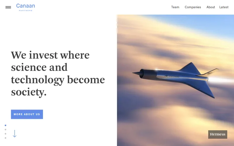 Canaan Partners website screenshot