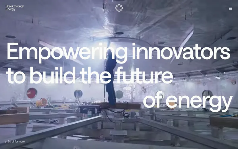 Breakthrough Energy website screenshot