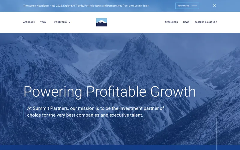 Summit Partners website screenshot