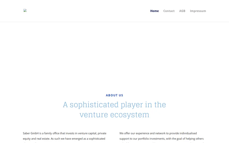 Saber Capital website screenshot
