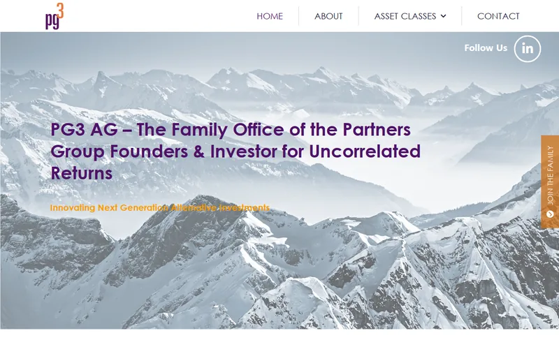PG3 website screenshot