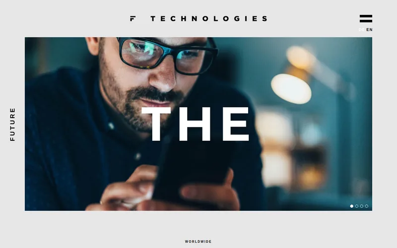 F Technologies website screenshot
