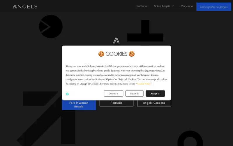 Angels Capital website screenshot