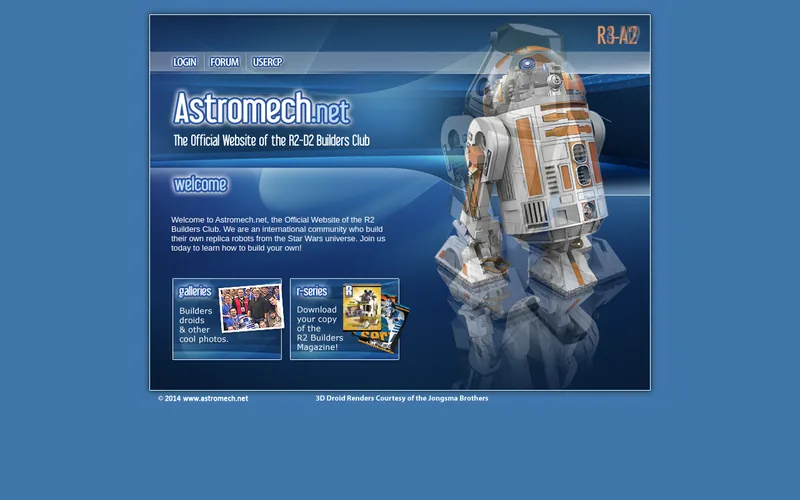 Astromech website screenshot
