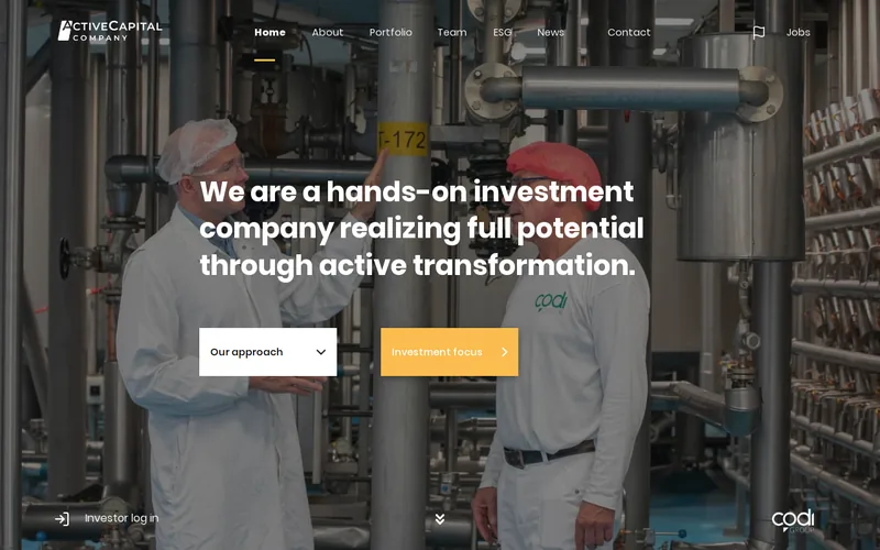 Active Capital Company GmbH website screenshot
