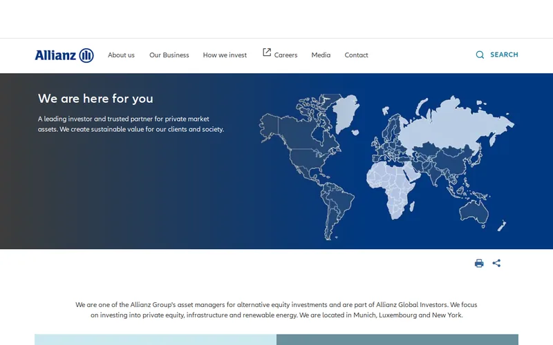 Allianz Capital Partners GmbH website screenshot