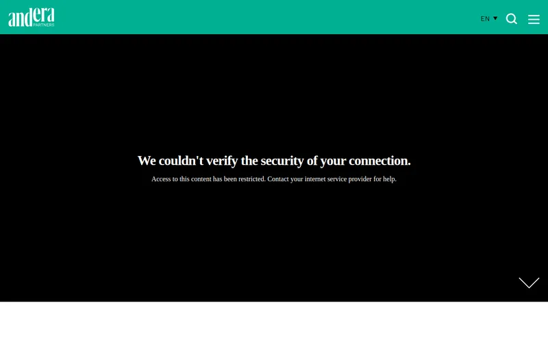 Andera Partners website screenshot