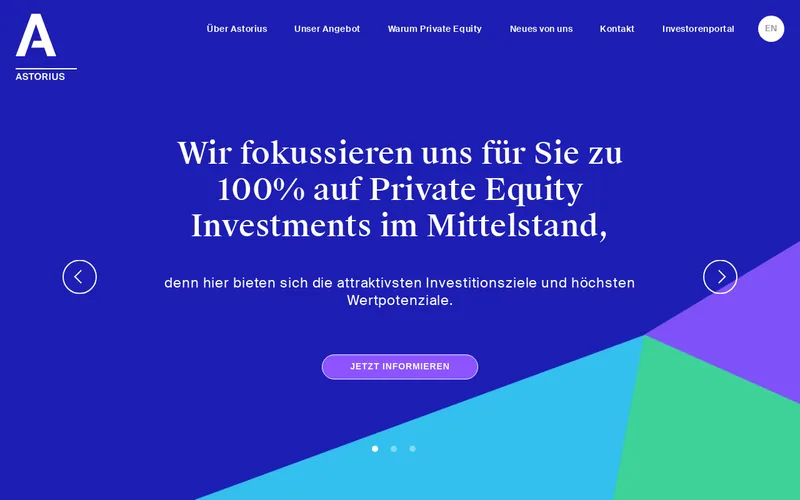 Astorius Consult GmbH website screenshot