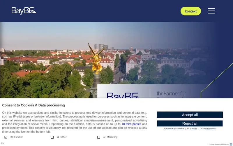 BayBG Bayerische Beteiligungsgesellschaft mbH website screenshot