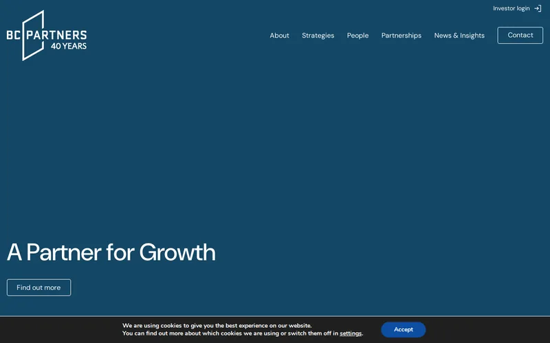 BC Partners website screenshot