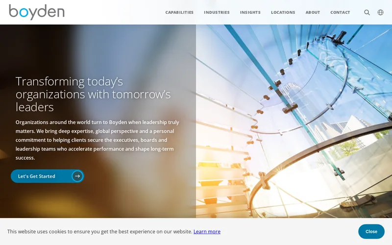Boyden Interim Management GmbH website screenshot