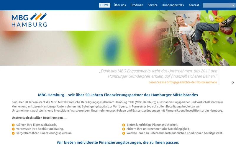 BTG Beteiligungsgesellschaft Hamburg mbH website screenshot