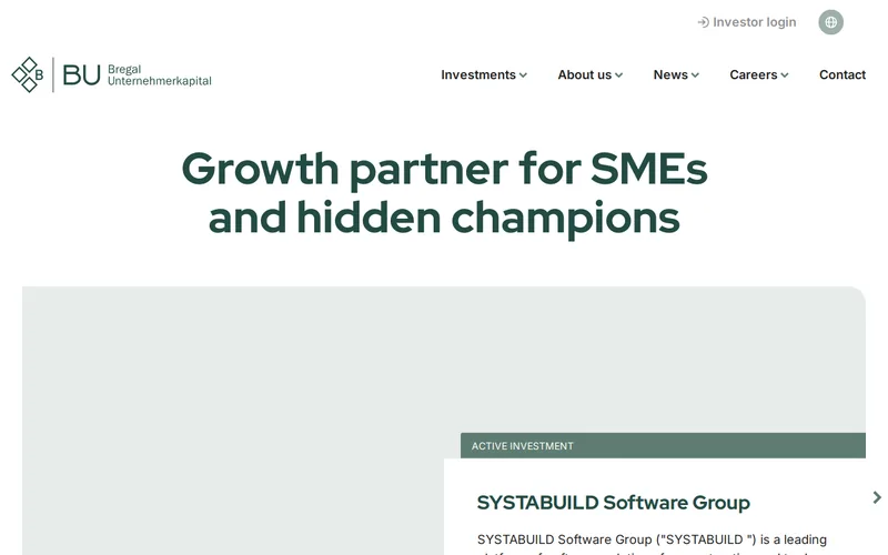 BU Bregal Unternehmerkapital GmbH website screenshot